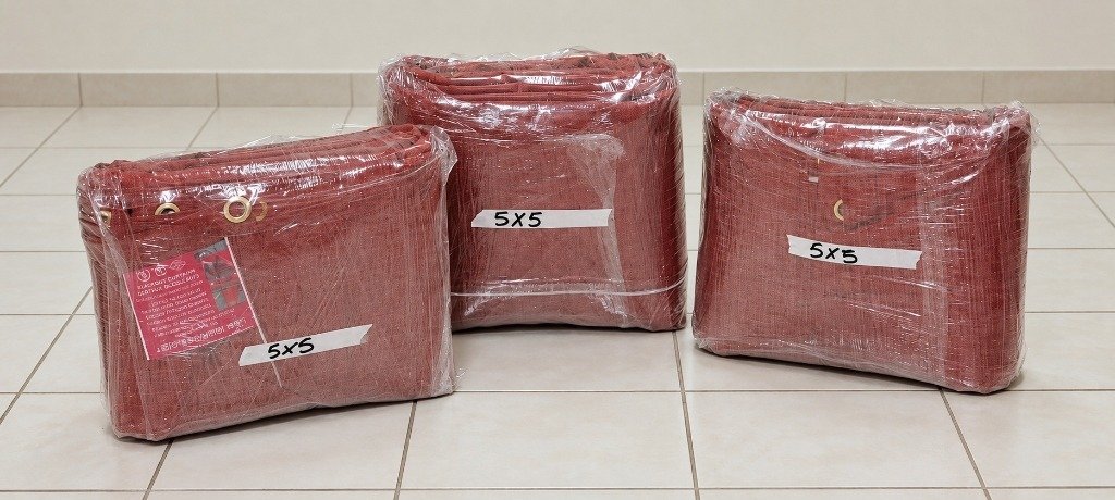 Paquetes de lonas 5x5 m listas para entrega inmediata